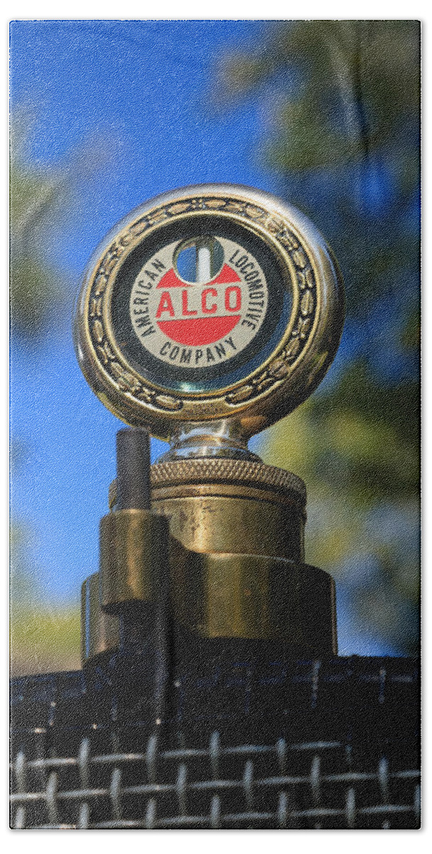 Alco Beach Towel featuring the photograph Antique Radiator Temperature Gauge by David Smith
