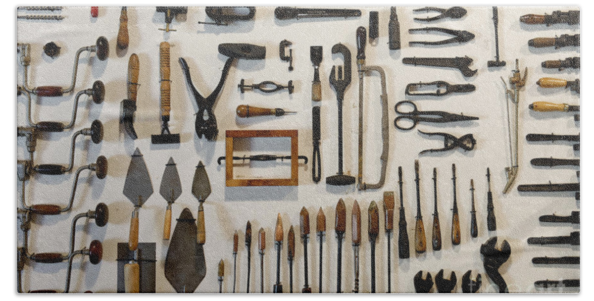 Antique Tools Beach Sheet by John Greim - Pixels