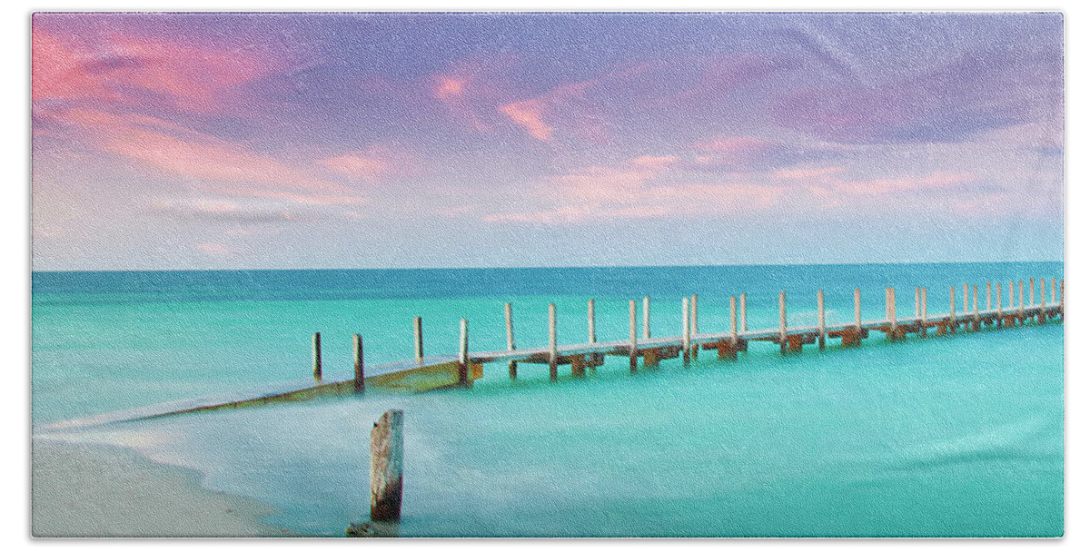 #faatoppicks Beach Towel featuring the photograph Aqua Waters by Az Jackson