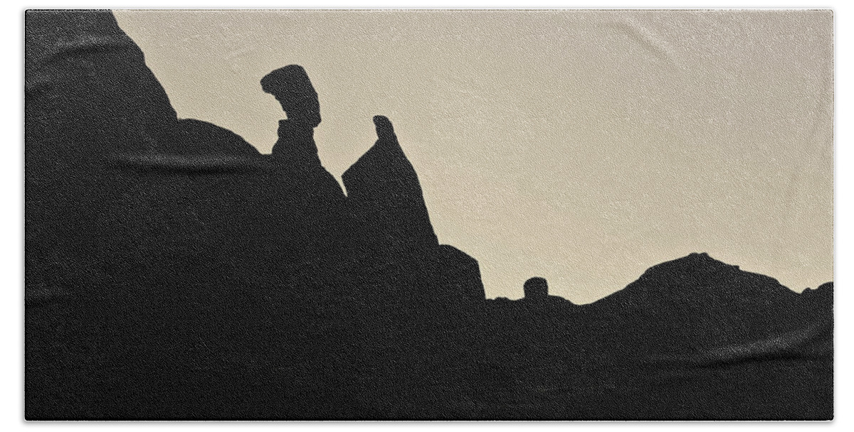 Arches Beach Towel featuring the photograph Arches NP XVI Toned by David Gordon