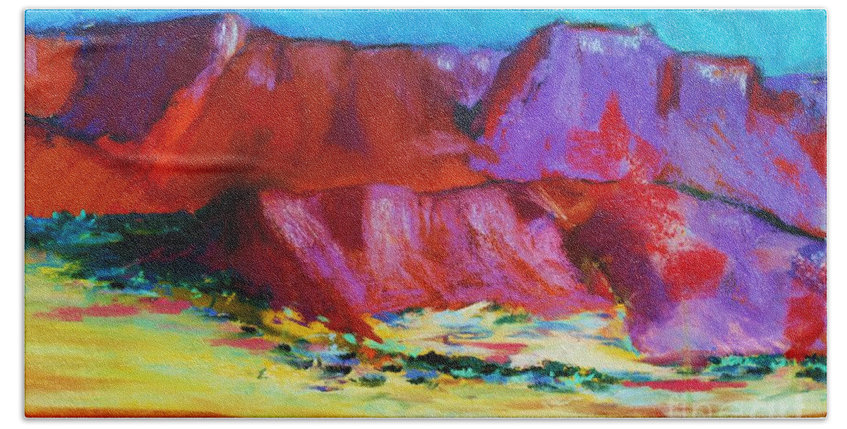 Arizona Beach Sheet featuring the pastel Arizona by Melinda Etzold