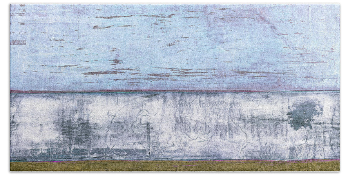 Abstract Prints Beach Sheet featuring the painting Art Print Sierra 2 by Harry Gruenert