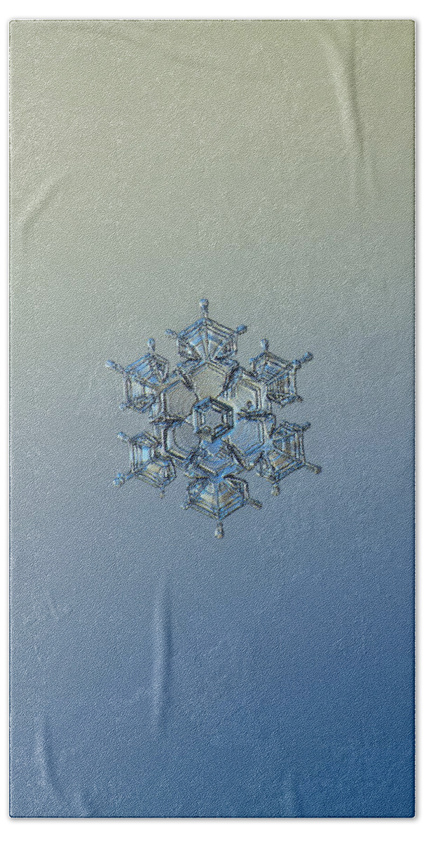 Snowflake Beach Sheet featuring the photograph Snowflake photo - Flying castle alternate by Alexey Kljatov