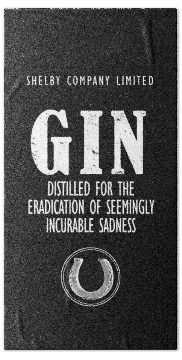 Shelby Company Beach Towel featuring the photograph Gin The Eradication of Sadness by Mark Rogan