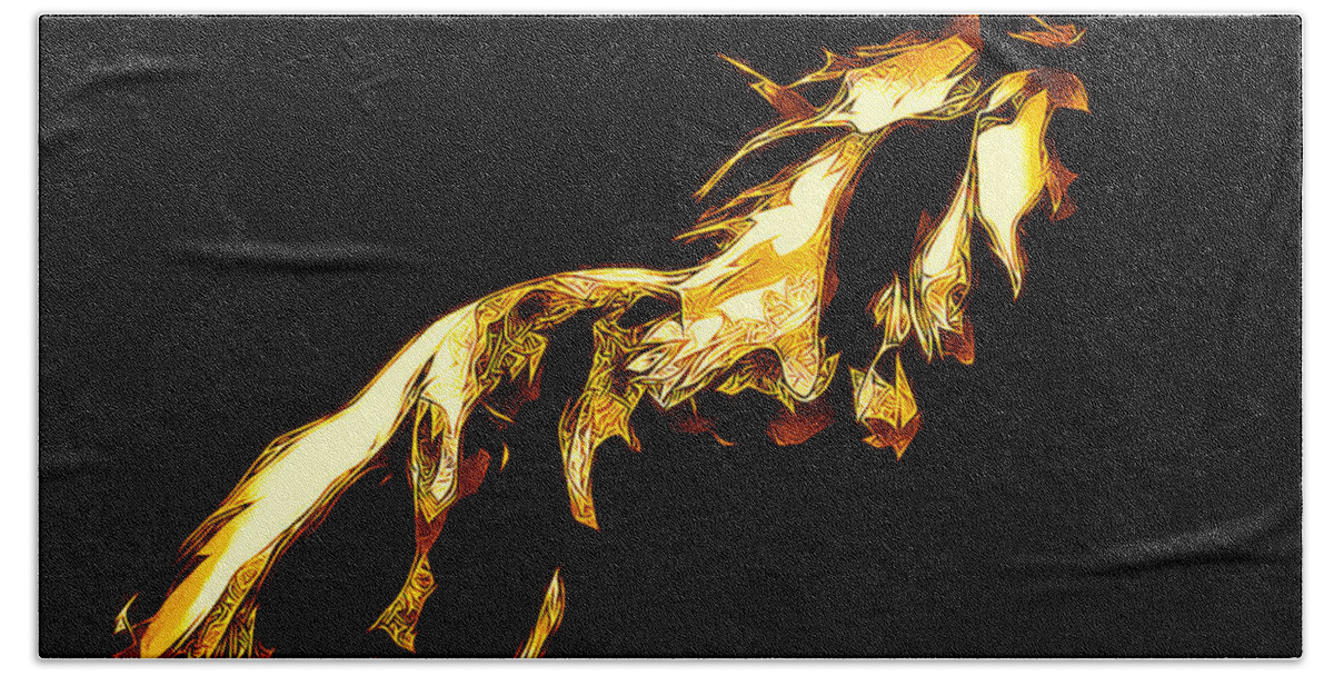 Horse Beach Towel featuring the photograph Asian Stallion by Terry Fiala