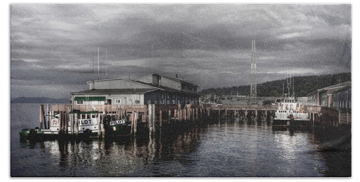 Scenic Beach Towel featuring the photograph Astoria Waterfront 2 by Lee Santa