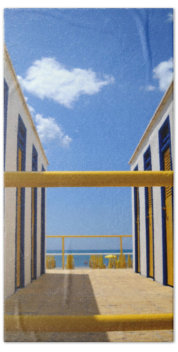 Blue Beach Towel featuring the photograph At the Seashore 2 by Tom Reynen