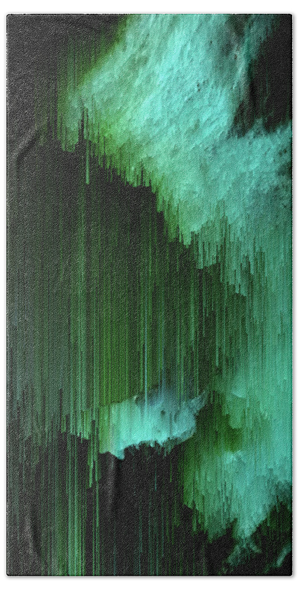 Trippy Beach Towel featuring the digital art Aurora Borealis by Jennifer Walsh