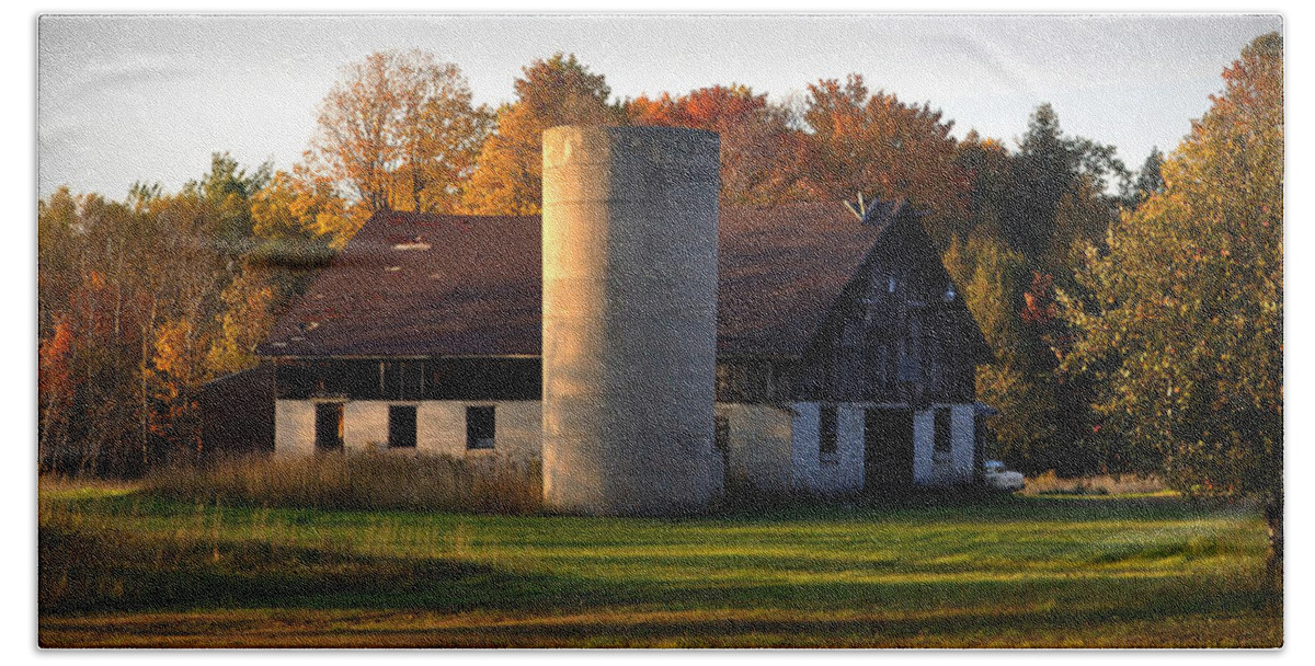 Fall Beach Sheet featuring the photograph Autumn Evening by Tim Nyberg