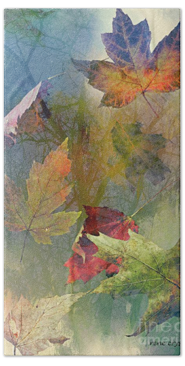 Autumn Beach Towel featuring the photograph Autumn exposure by Rene Crystal