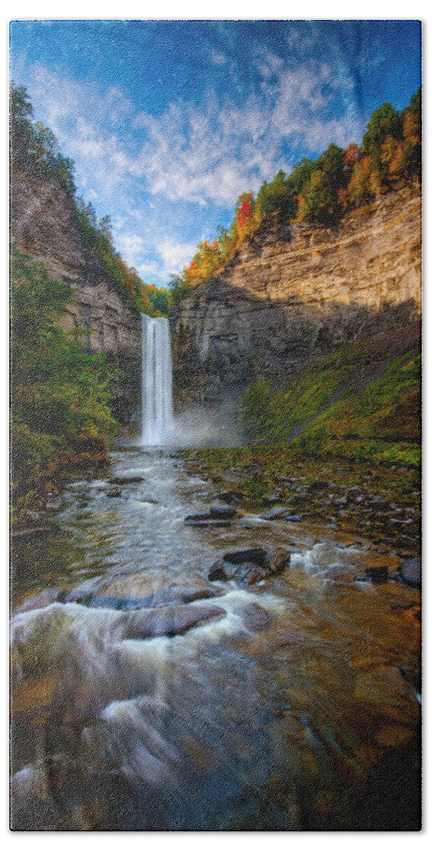 Taughannock State Park Beach Sheet featuring the photograph Autumn Riches by Neil Shapiro