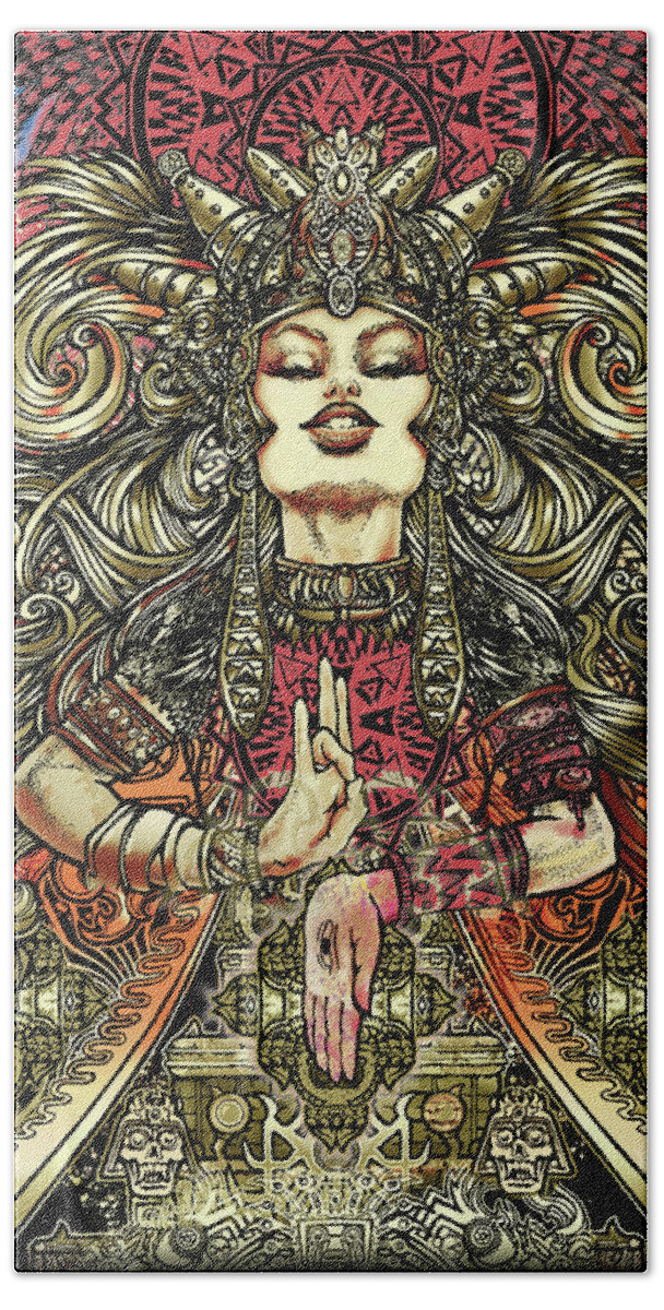 aztec art goddess sketch