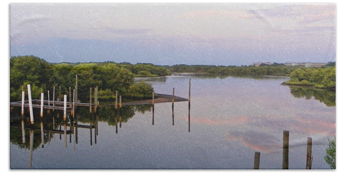 Tides Beach Towel featuring the photograph Back Bayou by Sheri McLeroy