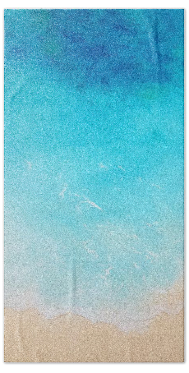 Beach Beach Towel featuring the painting Back to the Beach by Karyn Robinson
