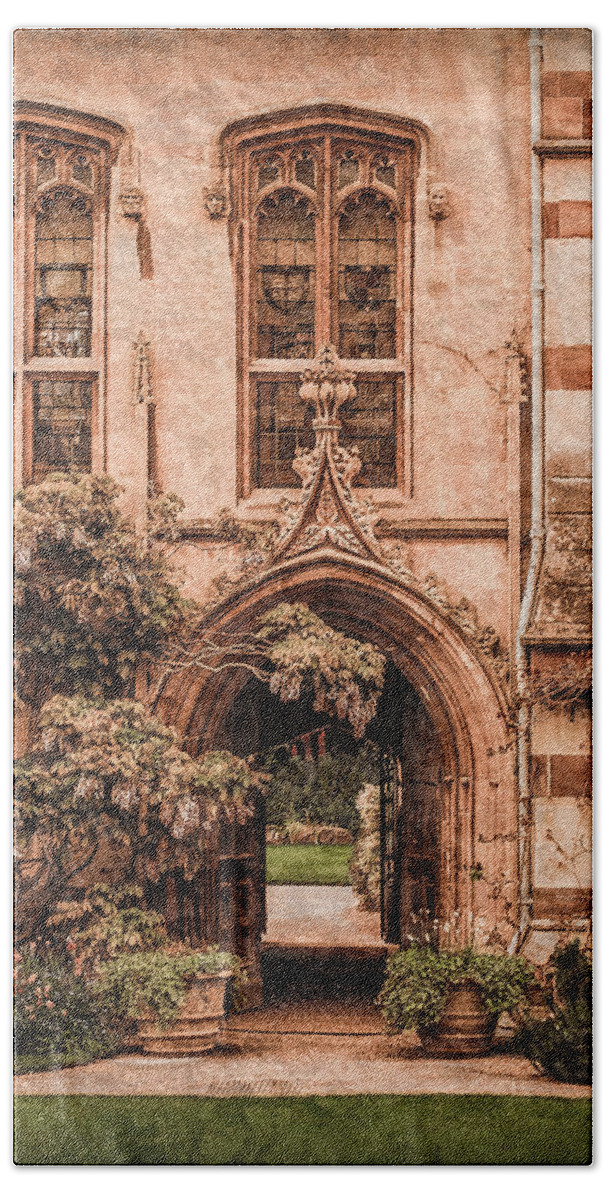 Balliol College Beach Sheet featuring the photograph Oxford, England - Balliol Gate by Mark Forte