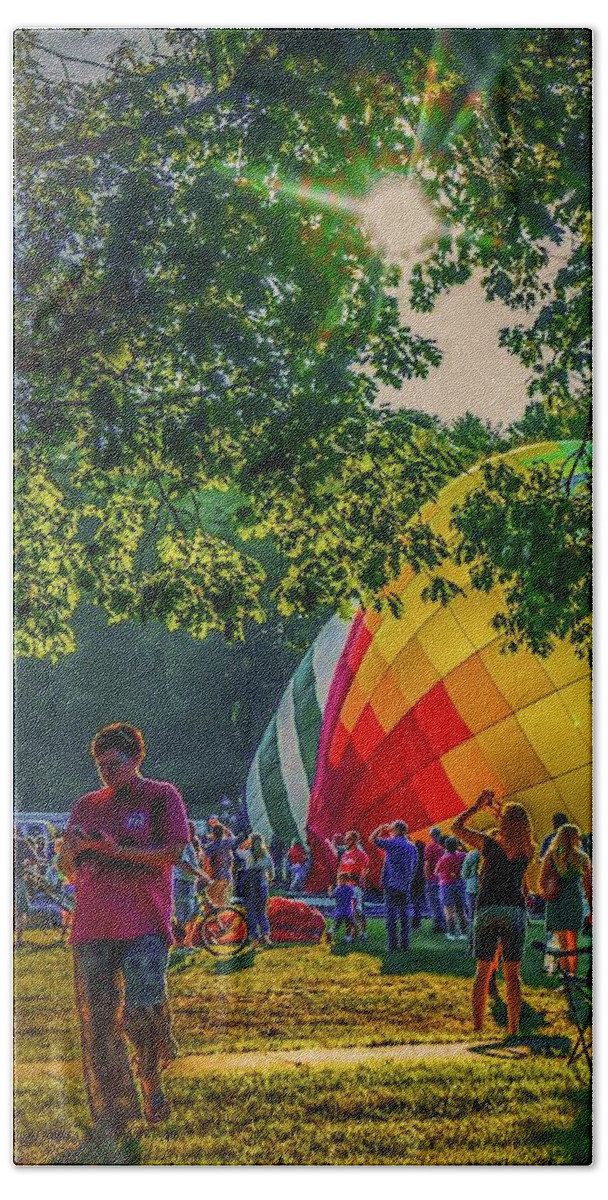  Beach Sheet featuring the photograph Balloon Fest Spirit by Kendall McKernon
