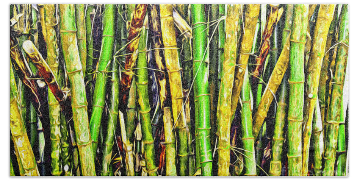 Bamboo Beach Towel featuring the photograph Bamboo by Carey Chen