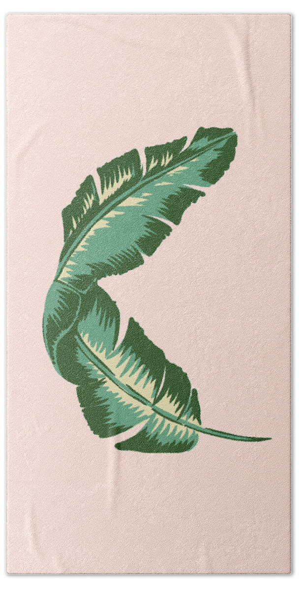 Leaf Beach Towel featuring the digital art Banana Leaf Square Print by Lauren Amelia Hughes