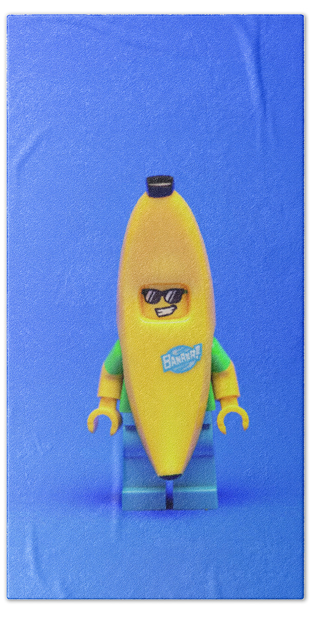 Lego Beach Towel featuring the photograph Banana Man by Samuel Whitton
