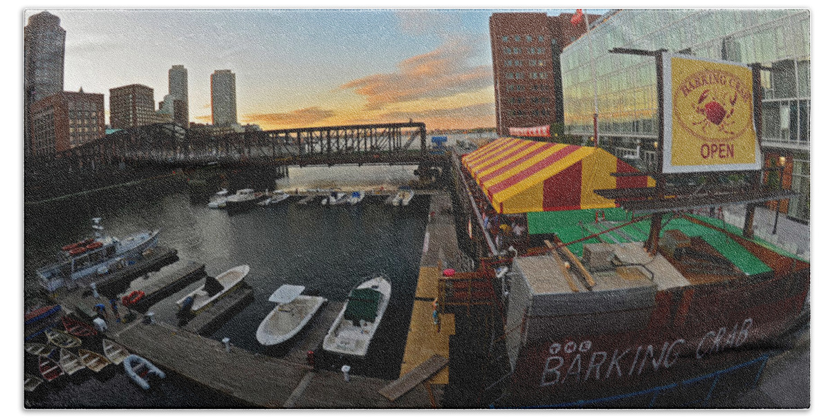 Boston Beach Towel featuring the photograph Barking Crab Boston MA by Toby McGuire