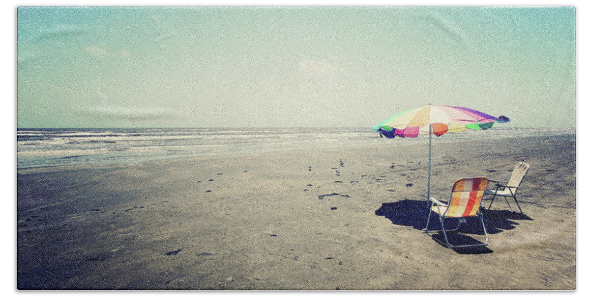 Umbrella Beach Towel featuring the photograph Beach Day by Trish Mistric