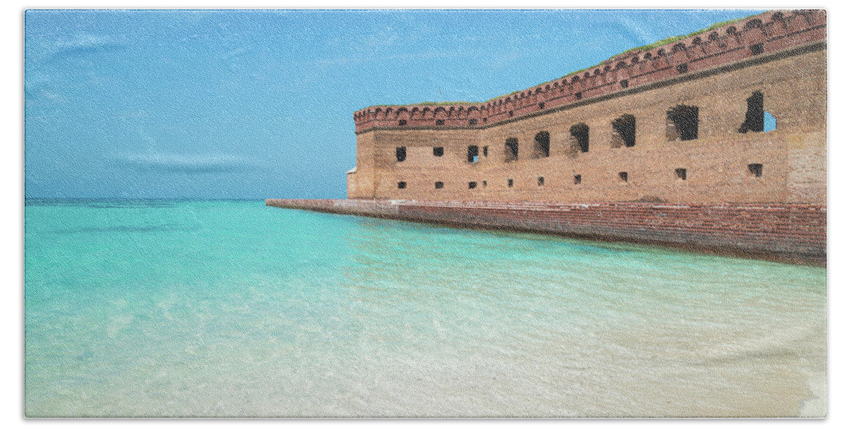 Dry Tortugas Beach Towel featuring the photograph Beach Fort by Kristopher Schoenleber