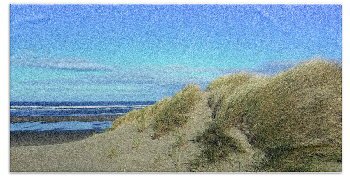 Beach Beach Sheet featuring the photograph Beach Grass by Suzy Piatt