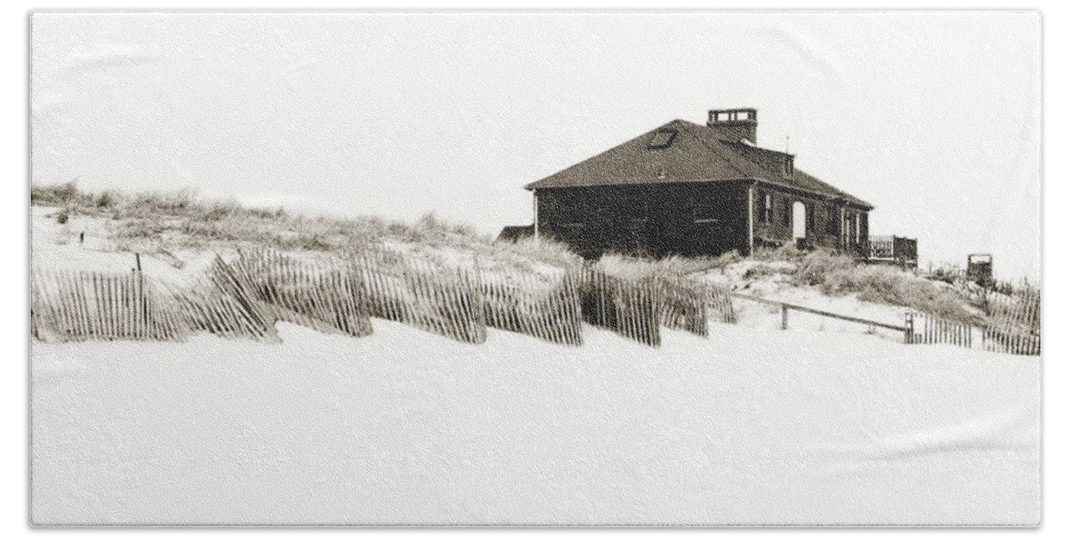 Jersey Shore Beach Sheet featuring the photograph Beach House - Jersey Shore by Angie Tirado