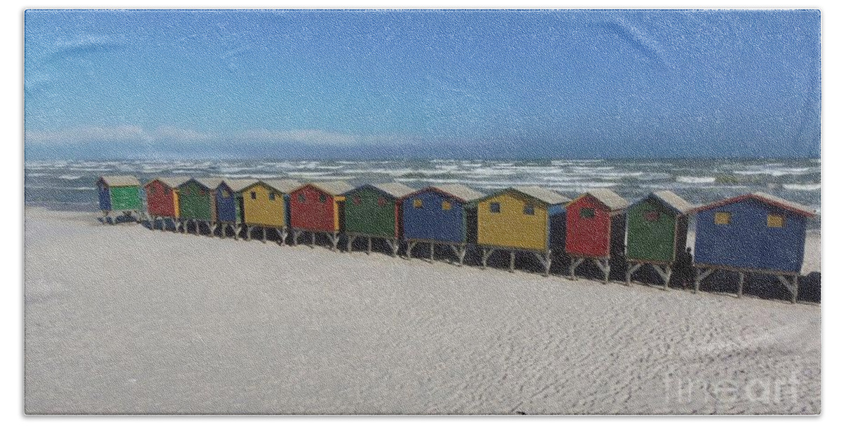 Beach Houses Beach Towel featuring the photograph Beach Houses by Bev Conover