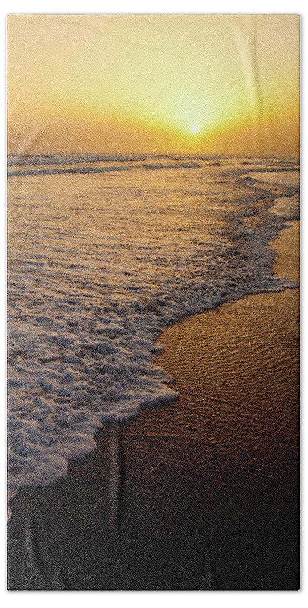 Beach Beach Towel featuring the photograph Beach Sunset by Steven Myers