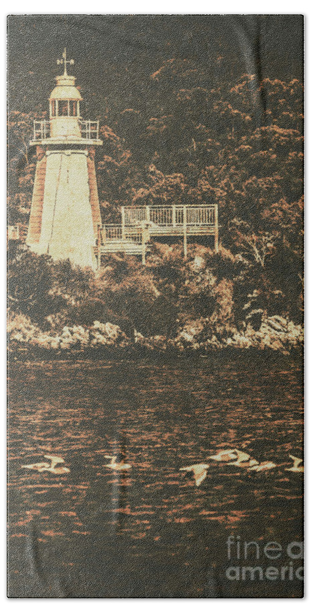 Seafaring Beach Towel featuring the photograph Beacon bay by Jorgo Photography