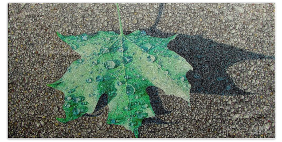 Leaf Beach Towel featuring the drawing Bedazzled by Pamela Clements