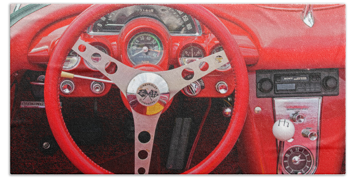 Car Beach Towel featuring the photograph Behind the Wheel by Ira Marcus