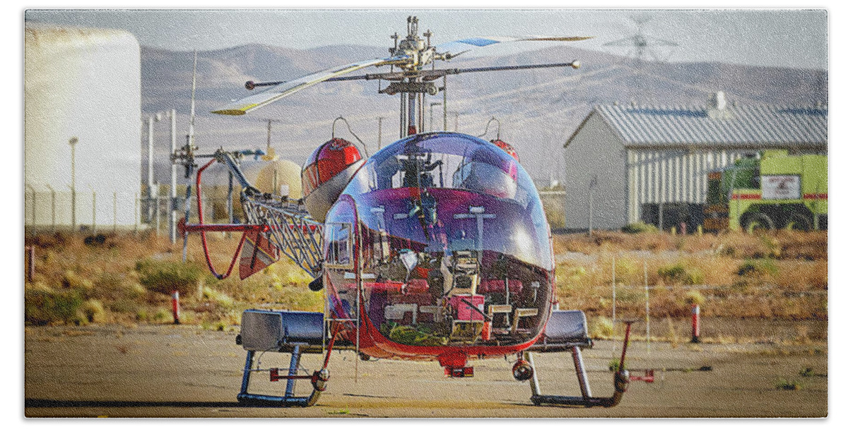Bell 47 Beach Towel featuring the photograph Bell 47 by Jim Thompson