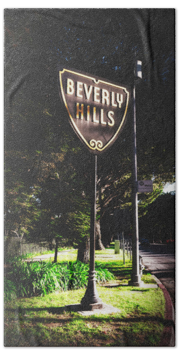 Beverly Hills Beach Towel featuring the photograph Beverly Hills by Mountain Dreams