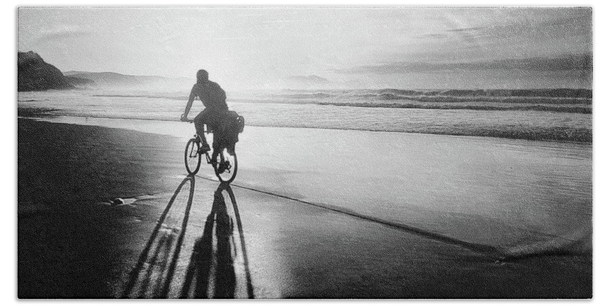 Person Beach Sheet featuring the photograph Bicycles Are for the Summer by Mikel Martinez de Osaba
