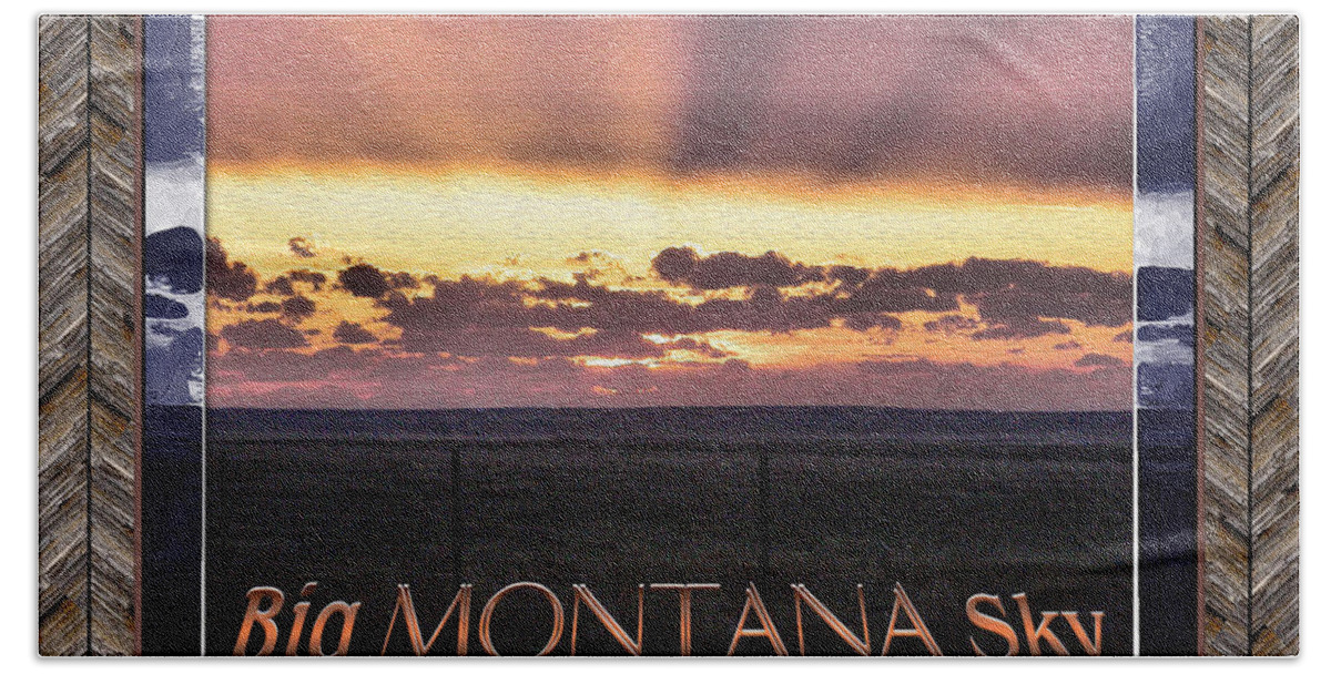 Montana Beach Sheet featuring the photograph Big Montana Sky by Susan Kinney