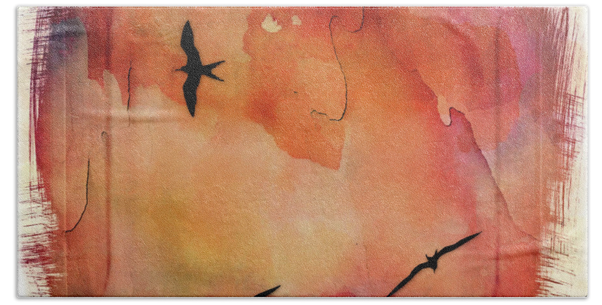 Bird Beach Towel featuring the photograph Birds Of Pedasi, In The Dry Arc Of Panama II by Al Bourassa