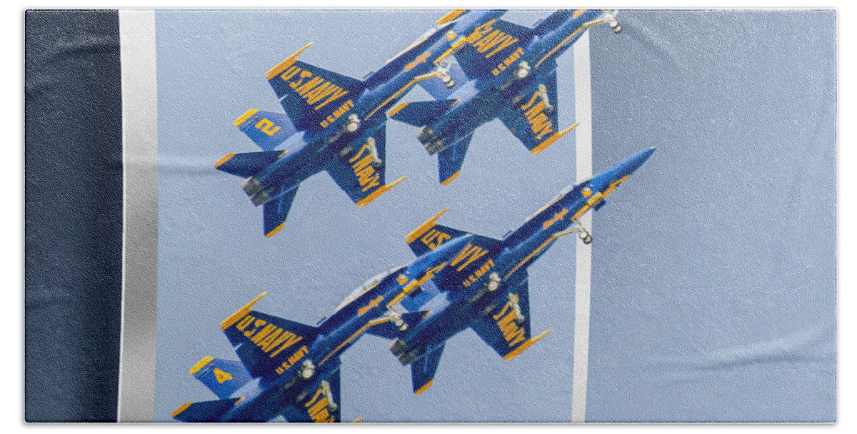2d Beach Towel featuring the photograph Blue Angels - OOF by Brian Wallace