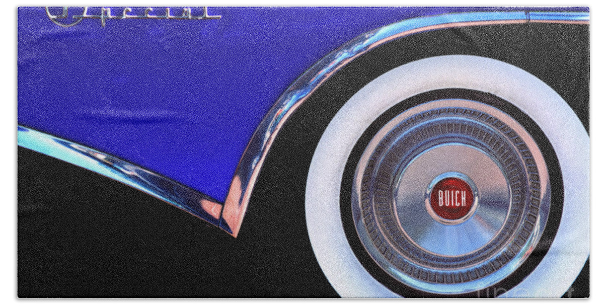 Buick Beach Towel featuring the photograph Blue Buick Special by Marc Nader
