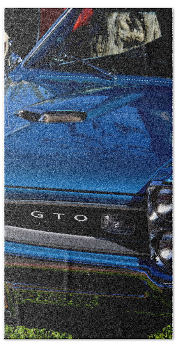 Beach Towel featuring the photograph Blue GTO by Dean Ferreira