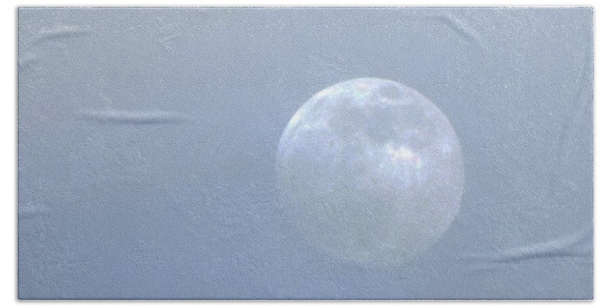 Full Moon Beach Towel featuring the photograph Blue Moon by Julie Rauscher