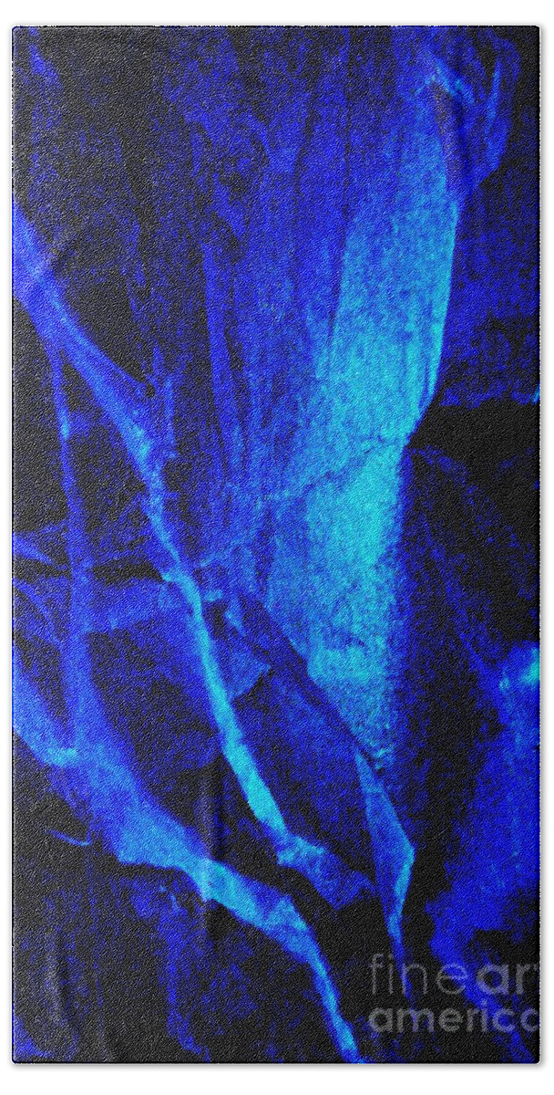 Blue Beach Towel featuring the digital art Blue by Sarah Loft