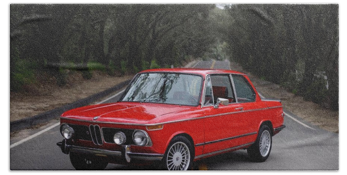Bmw 02 Series Beach Towel featuring the photograph BMW 02 Series by Jackie Russo