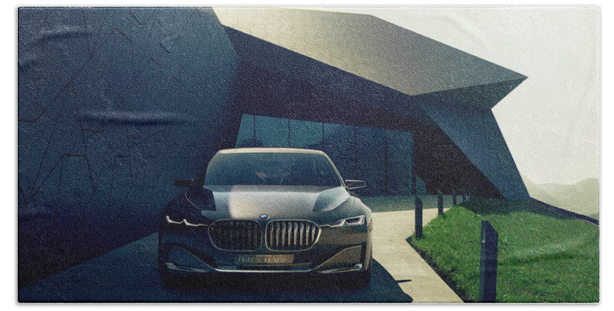 Bmw Vision Beach Towel featuring the photograph BMW Vision by Jackie Russo