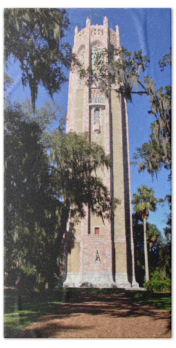 Tower Beach Sheet featuring the photograph Bok Singing Tower by Carol Bradley