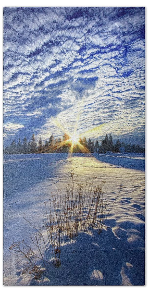 Clouds Beach Towel featuring the photograph Born As We Are by Phil Koch