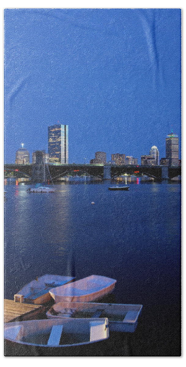 Boston Beach Towel featuring the photograph Boston Dinghies by Juergen Roth