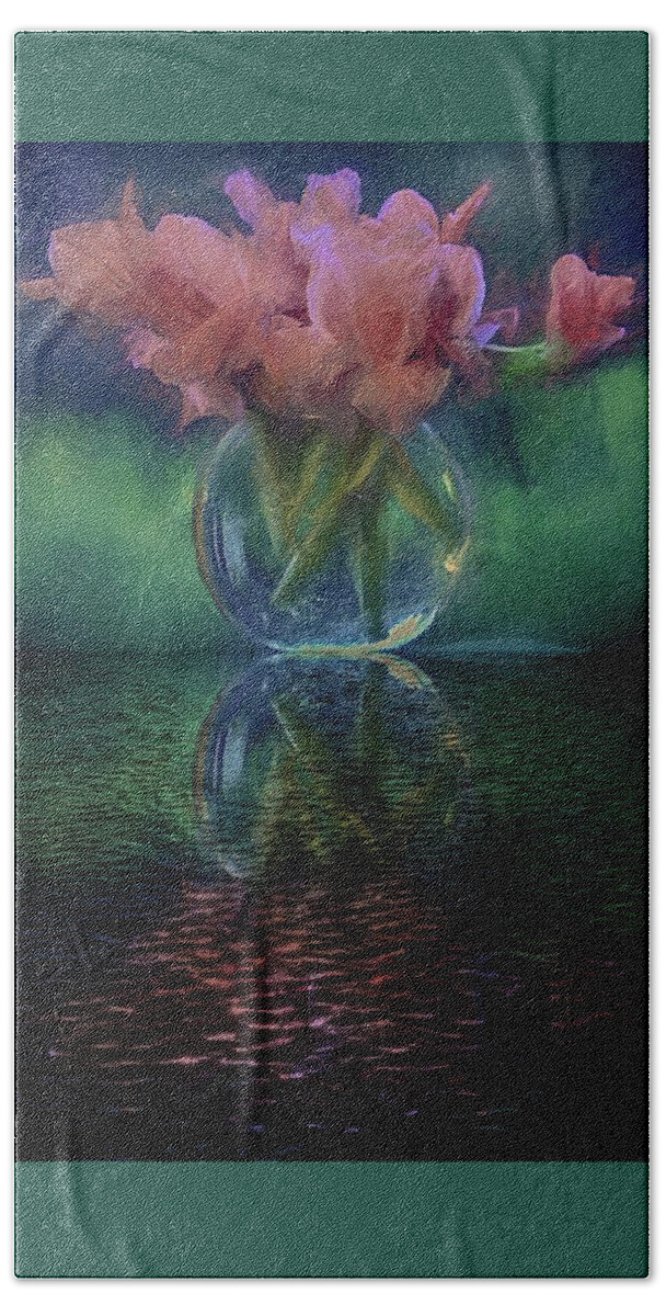 Flower Beach Towel featuring the photograph Bouquet Reflected by Phyllis Meinke