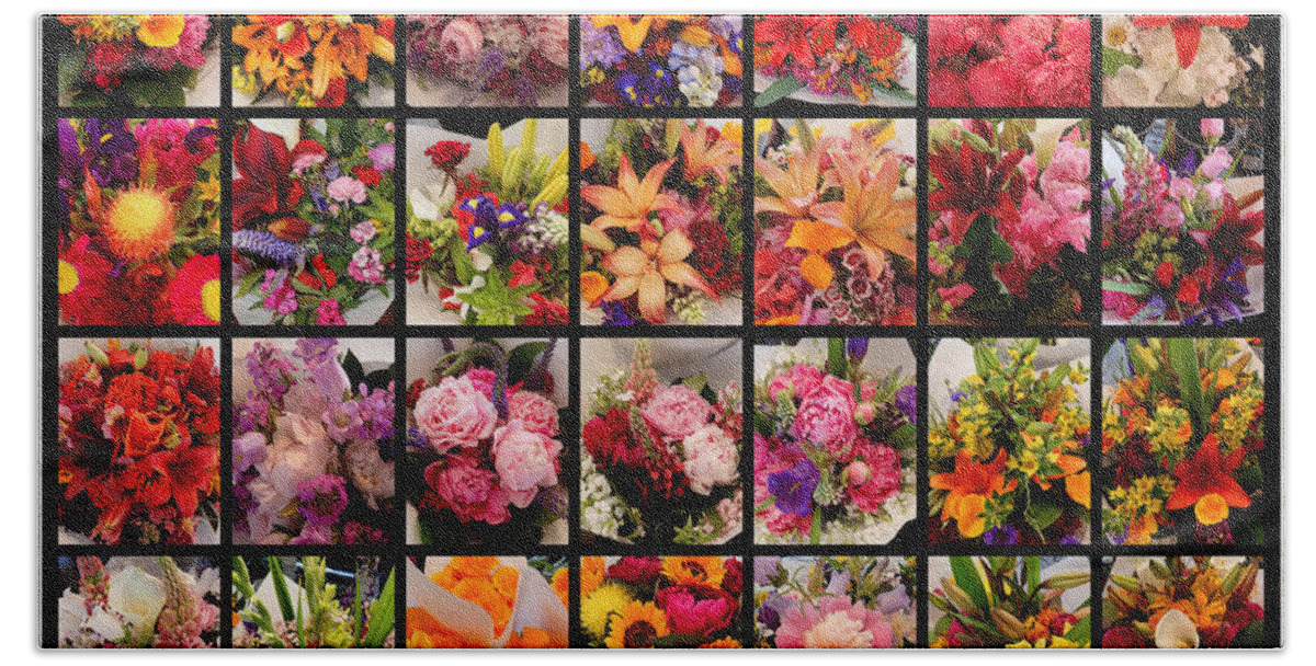 Flower Beach Towel featuring the photograph Bouquets by Farol Tomson